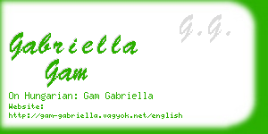 gabriella gam business card